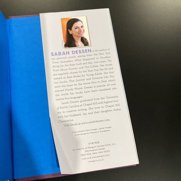 The Moon and More by Sarah Dessen - Hardcover Novel - Picture 6 of 12